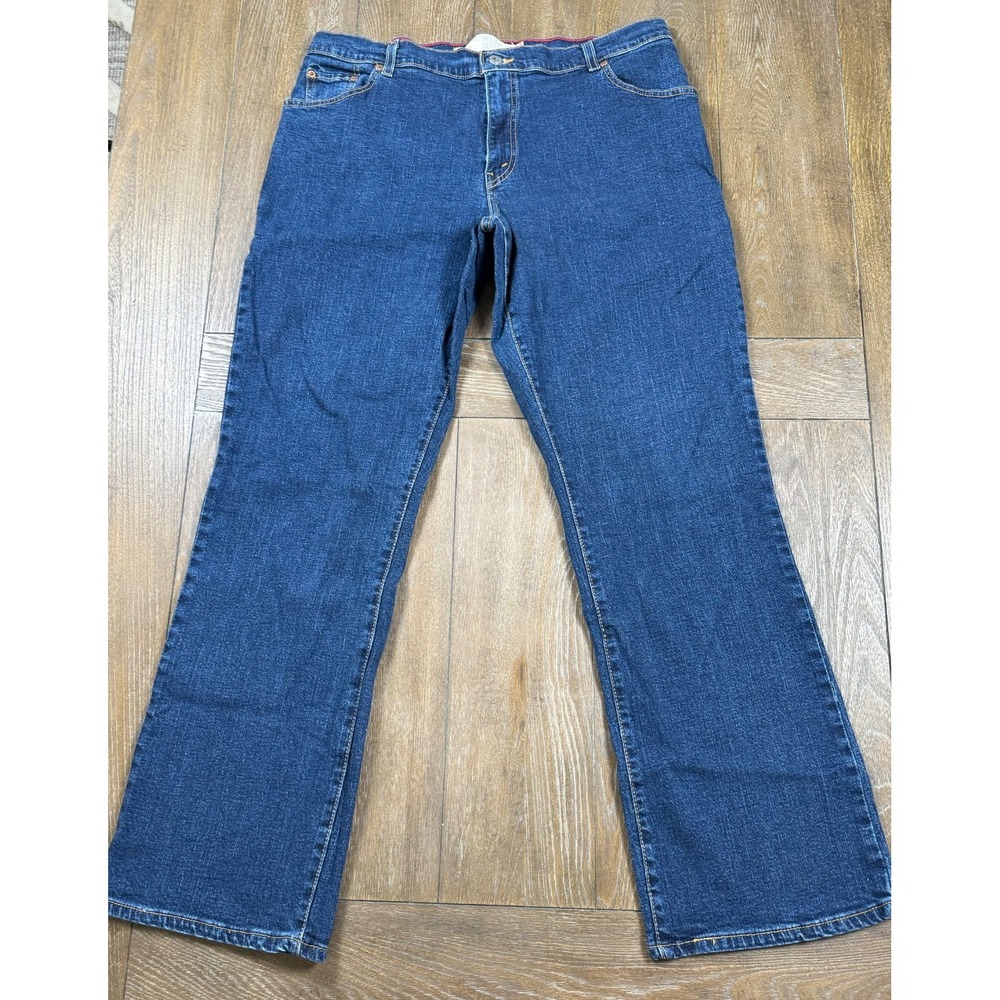 Levi's Women's 16M Classic Relaxed Bootcut Jeans Dark Wash Stretch 34x28.5